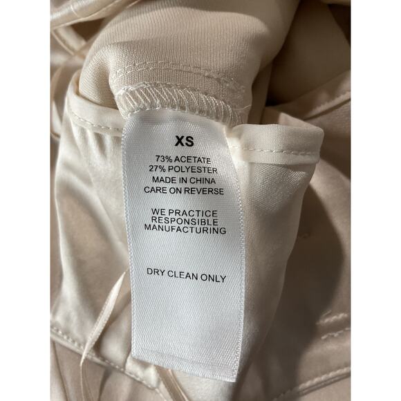 Nonchalant 'Label' White Acetate Rhett Pants Size XS - Picture 5 of 5